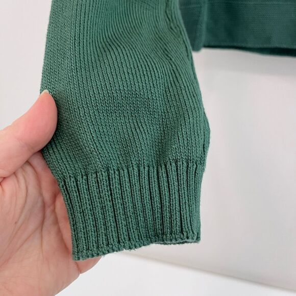 MAX MARA Sage 100% Cotton Sphinx Sweater Size Small - Picture 5 of 6